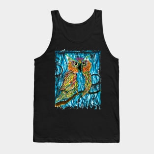 Abstract Owl Version 2 Tank Top